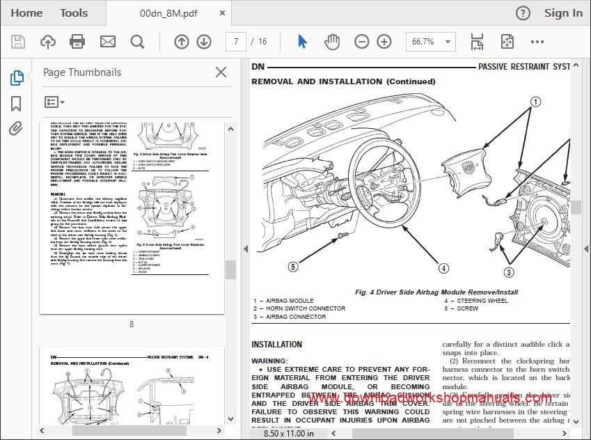 Dodge Durango Workshop Manual Download